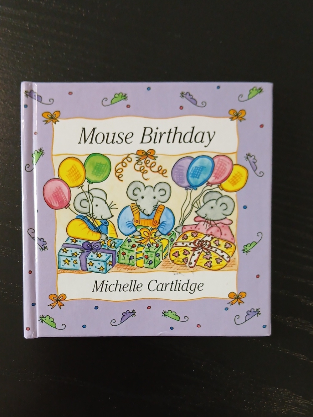 💜Vintage Mouse Birthday Childrens Book Lift Flap Storybook Dutton Mini